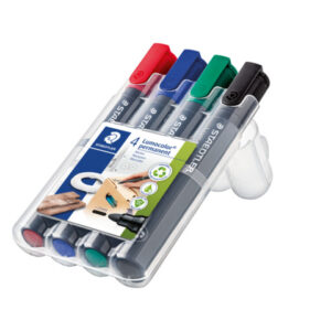 STAEDTLER Permanentmarker Lumocolor® 352, nachfüllbar, STAEDTLER Box mit 4 Farben
